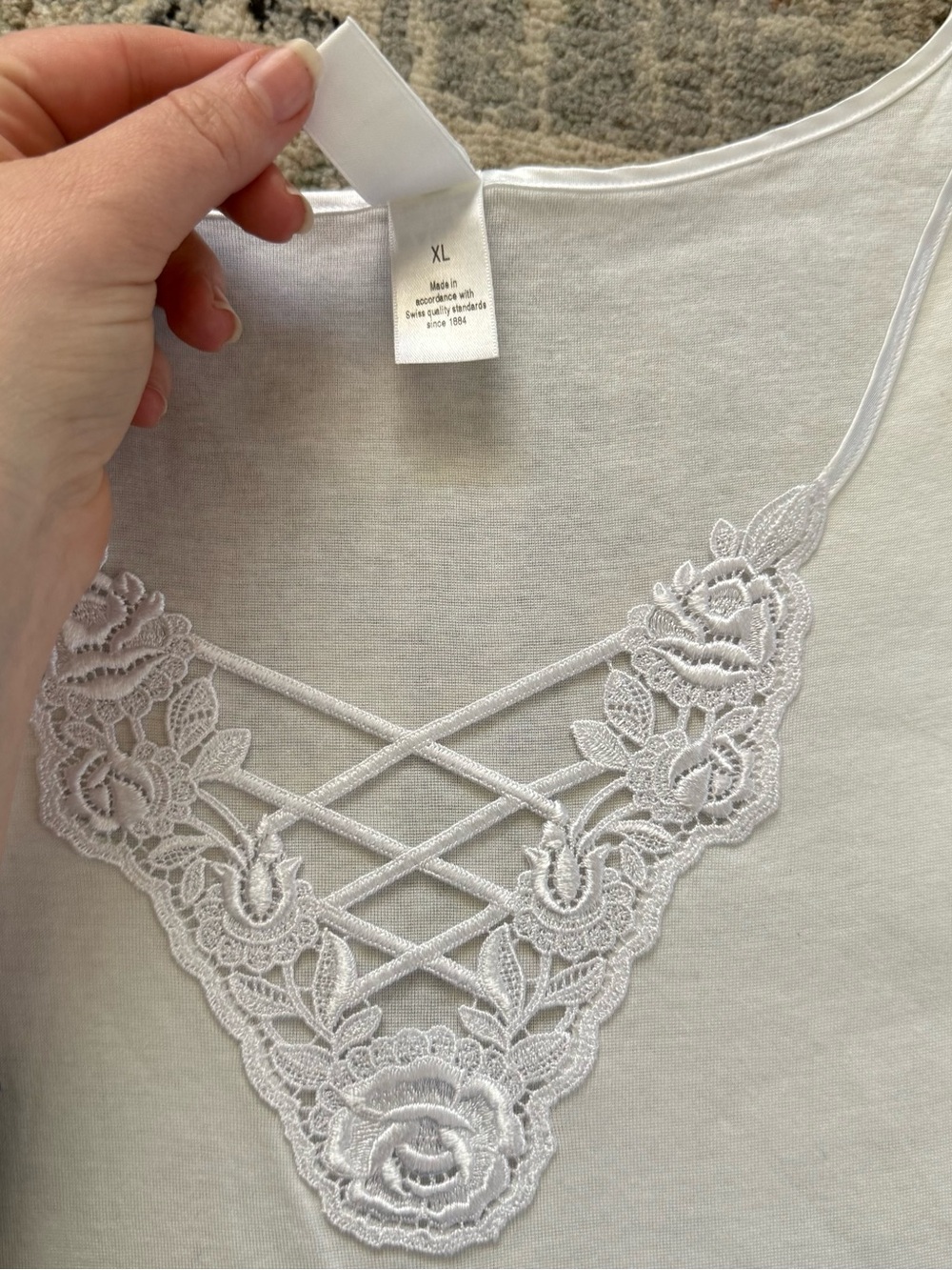Hanro Switzerland pajama top XL - Picture 3 of 5